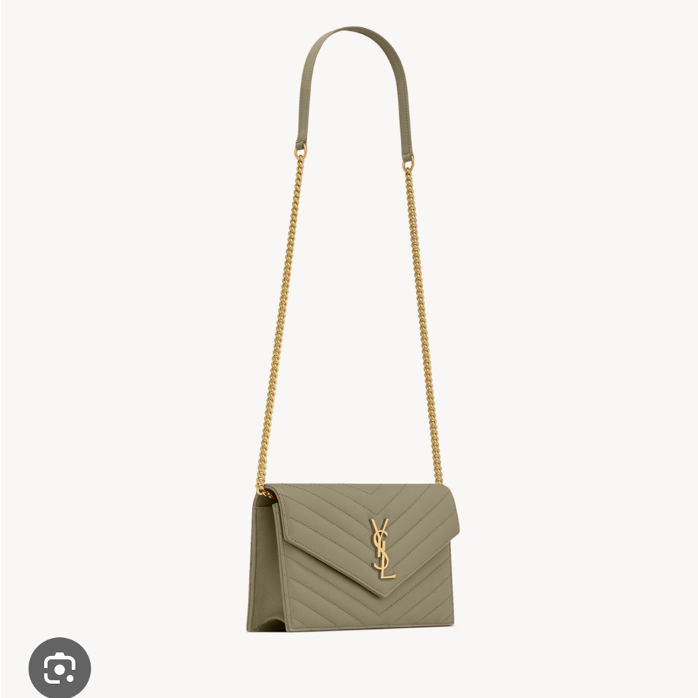 Ysl green wallet on chain cassandre - Picture 3 of 8